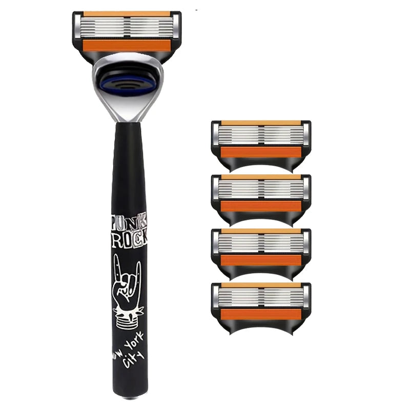 6-Layer Stainless Steel Safety Razor for Men & Women