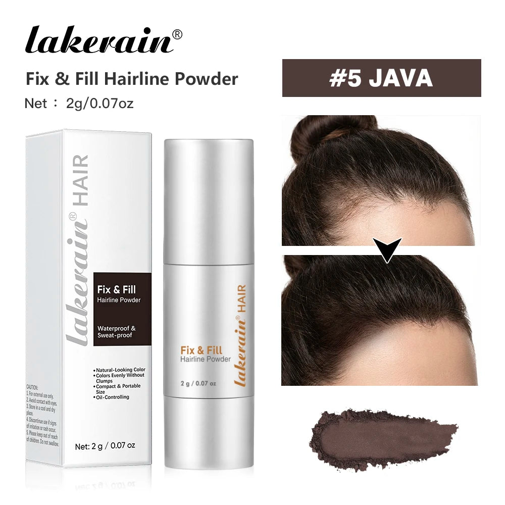 Lakerain Waterproof Hairline Powder – Sweat-Proof & Natural Hairline Concealer Powder Peaceful Pleasures Health and Wellness 5JAVA