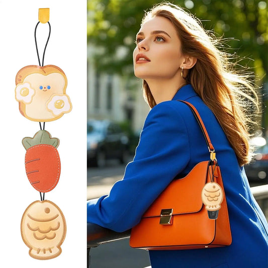 Carrot Key Fob Case – Cute PU Leather Car Key Protector Cover Key Fob Cover Peaceful Pleasures Health and Wellness