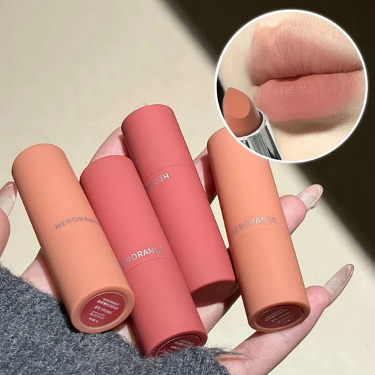 Rose Bean Paste Matte Lipstick – Waterproof Long-Lasting Lip Tint Matte Lipstick Peaceful Pleasures Health and Wellness