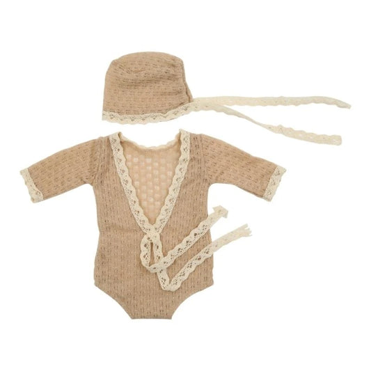 Newborn Photography Props Set – Mohair Hat & Romper for Baby Newborn Photo Props Peaceful Pleasures Health and Wellness China Mainland