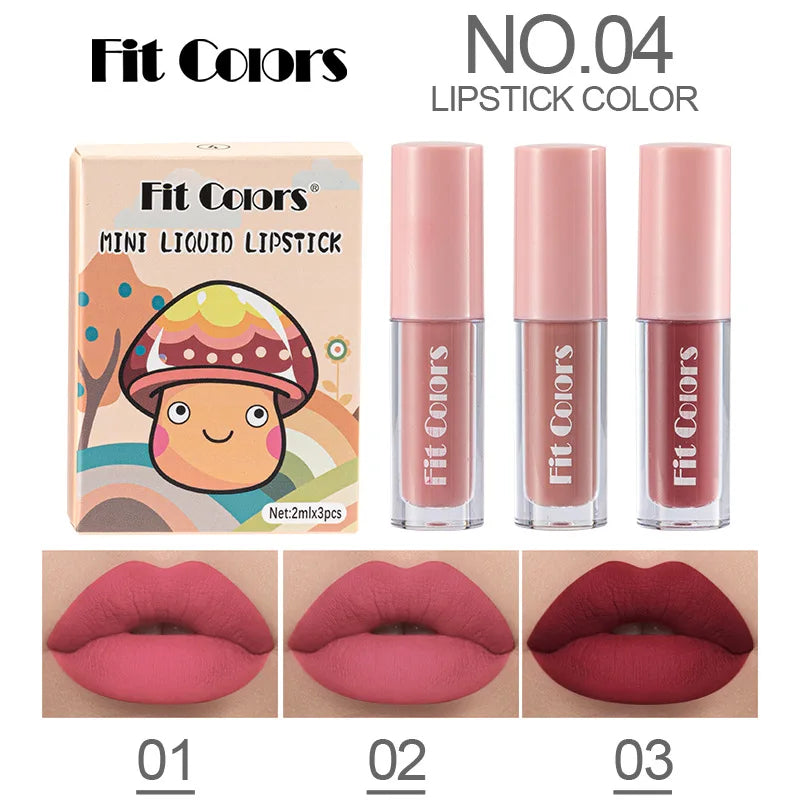 Fruit Lip Oil Set 3pc – Avocado Strawberry Peach | Fit Colors