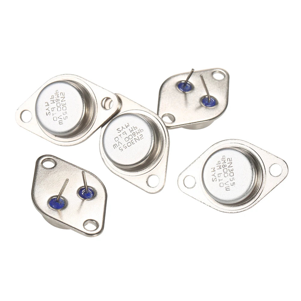 5Pcs 2N3055 Power Transistors Electronic Component Active Components Sensor Module 60V 15A Power Transistors Peaceful Pleasures Health and Wellness 5pcs