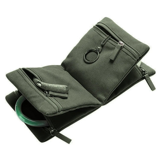 Portable Jewelry Storage Bag | Ring, Necklace & Bracelet Organizer Jewelry Storage Bag Peaceful Pleasures Health and Wellness green