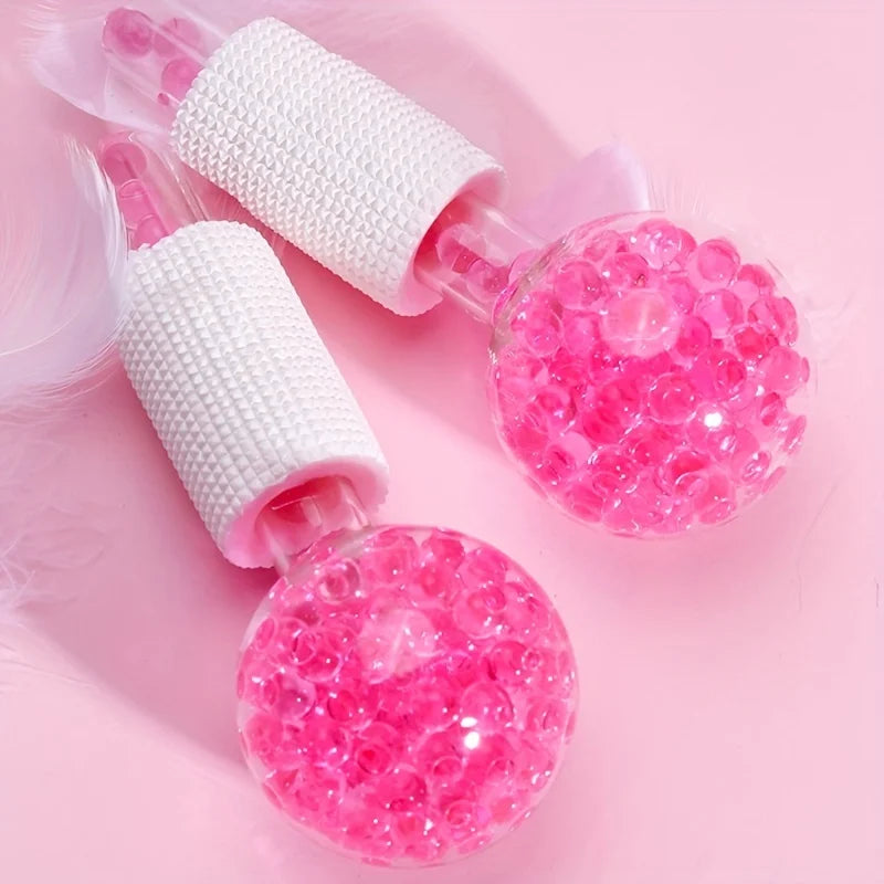 Ice Globes for Face & Eyes – Cooling Facial Massage Balls 2-Pack