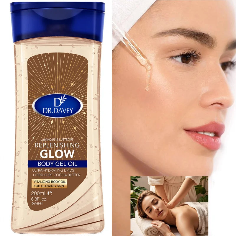 DR.DAVEY 200ml Replenishing Glow Body Gel Oil | Moisturizer