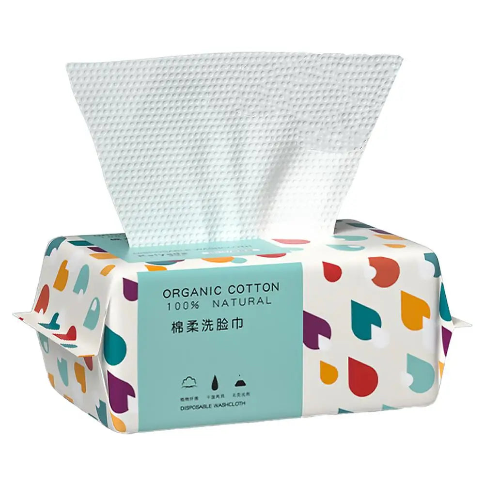 Soft Cotton Disposable Face Towels for Skincare (100 ct) Skincare Peaceful Pleasures Health and Wellness L-20x20cm