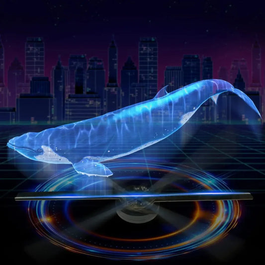 42cm 3D Holographic Fan Projector | WiFi, DIY Logo, LED Display Holographic LED Display Peaceful Pleasures Health and Wellness EU PLUG 42cm Standard