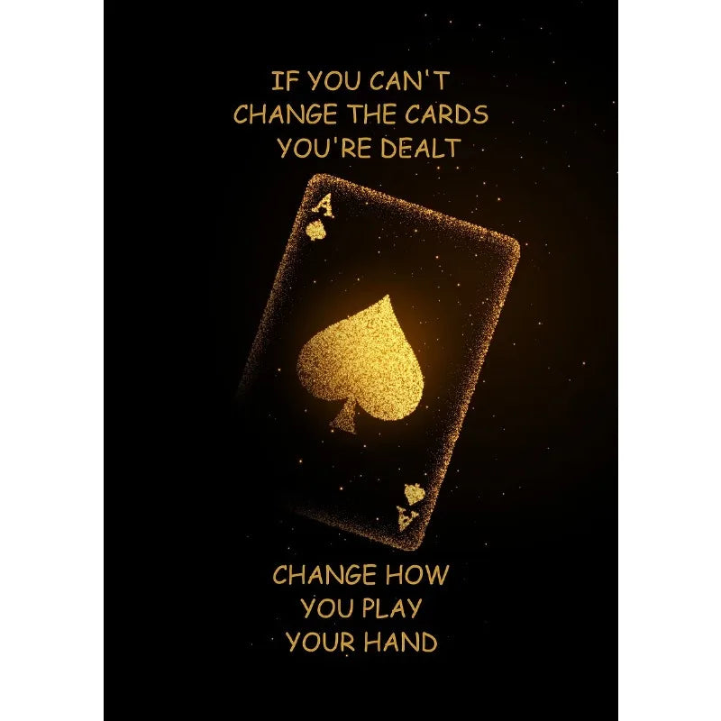 Casino Poker Dice Roulette Slots Gambling Poster Modern Print Canvas Painting Wall Art Picture for Club Living Room Home Deco Peaceful Pleasures Health and Wellness 11 20x30cm Unframed