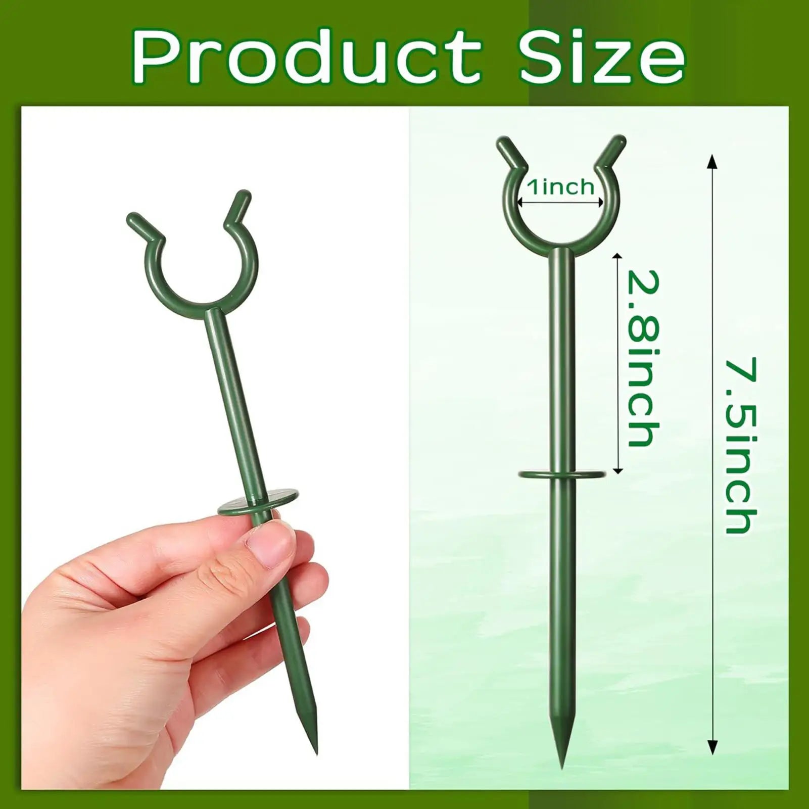10-Pack Garden Hose Guide Stakes | Heavy Duty Plant Protection Garden Hose Guide Stakes Peaceful Pleasures Health and Wellness