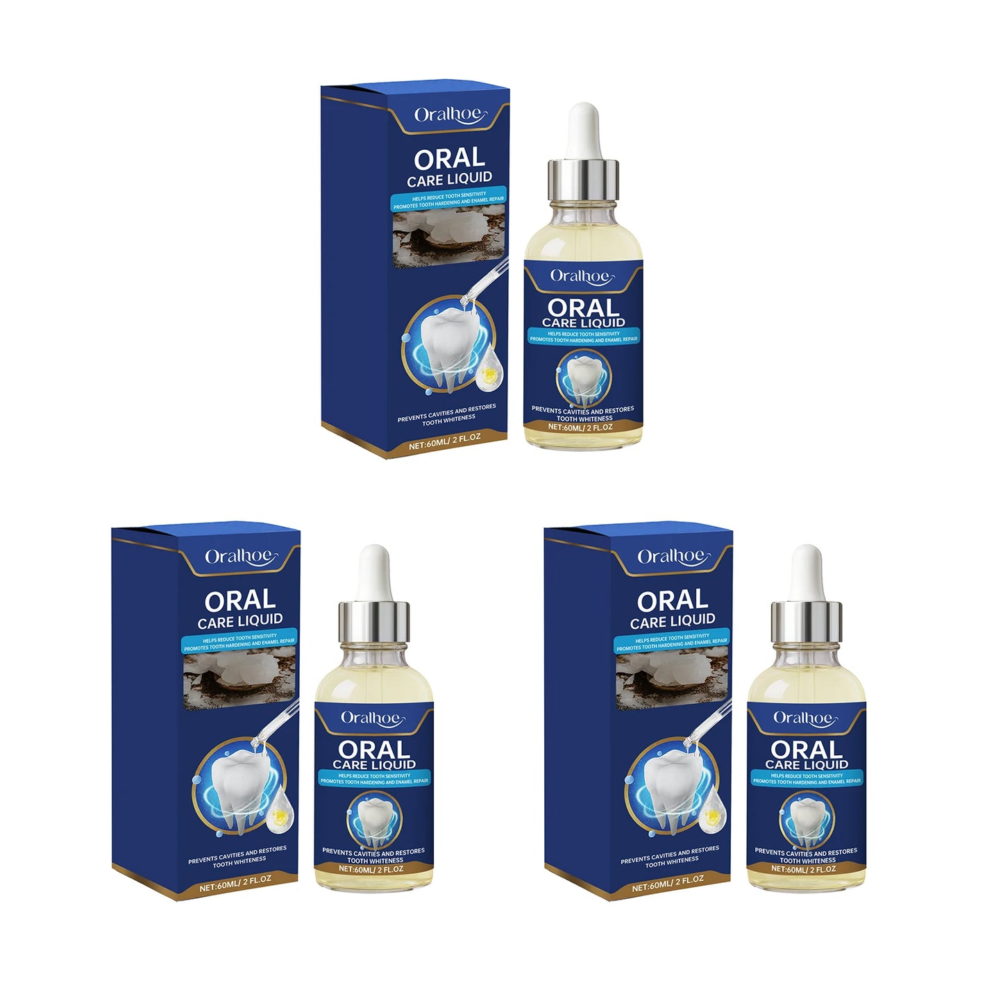 Dental Repair Drops Fix Small Tooth Surface Damages Anti Sensitivity Prevent Tooth Decay Relieve Gum Pain Dental Soothing Serum Peaceful Pleasures Health and Wellness 180ml boxed