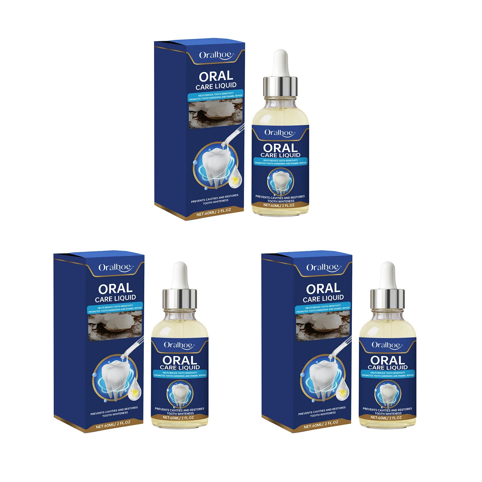 Dental Repair Drops Fix Small Tooth Surface Damages Anti Sensitivity Prevent Tooth Decay Relieve Gum Pain Dental Soothing Serum Peaceful Pleasures Health and Wellness 180ml boxed