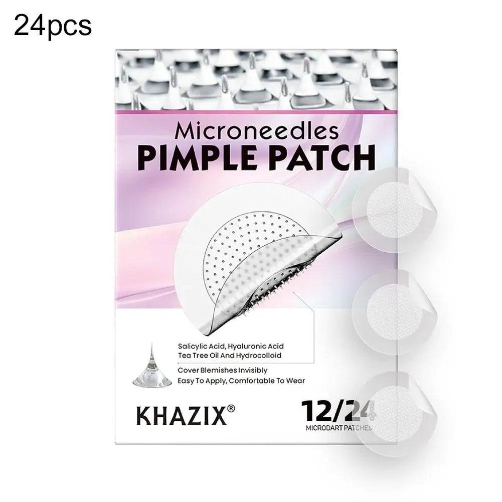 Micro Needle Pimple Patches – Hydrocolloid Acne Patches, 12/24 Count Peaceful Pleasures Health and Wellness purple-24pcs