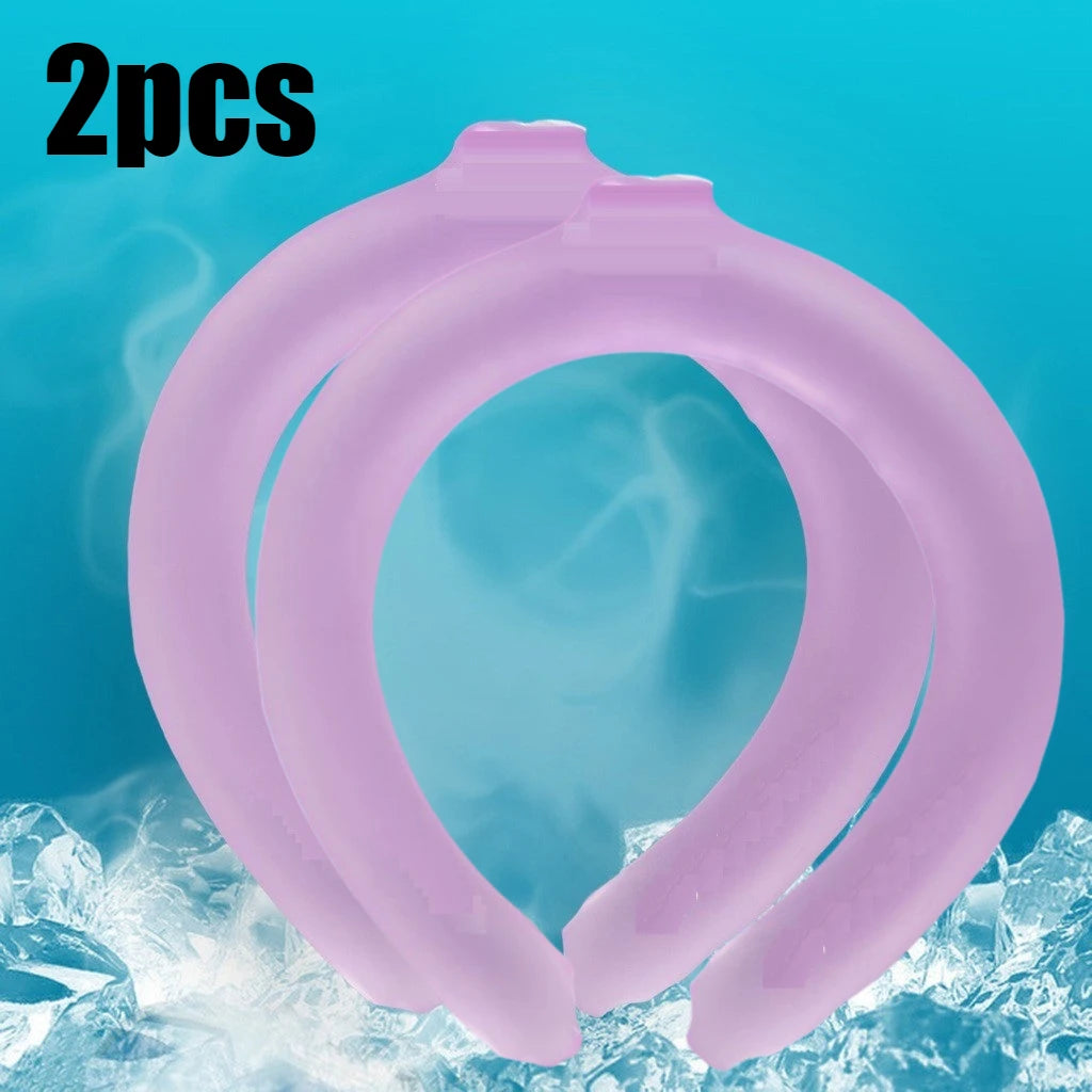 Summer Neck Cooling Ring Portable Reusable Massager Cool Sunstroke