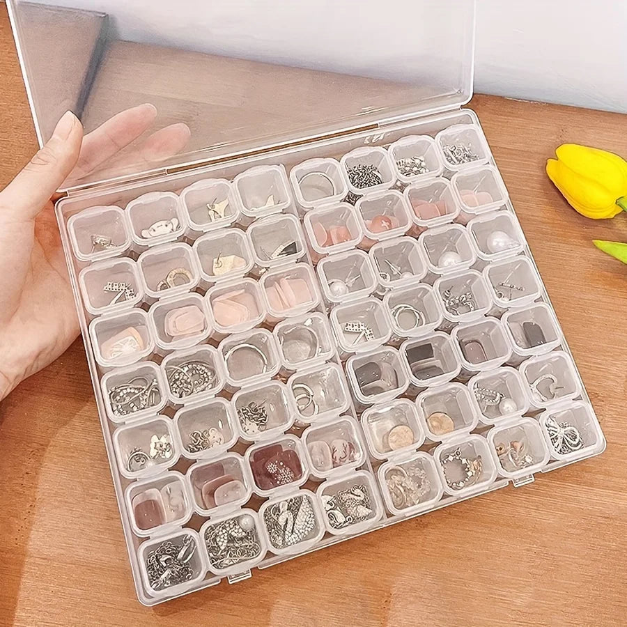 56-Slot Diamond Painting Storage Box | Craft Organizer Case
