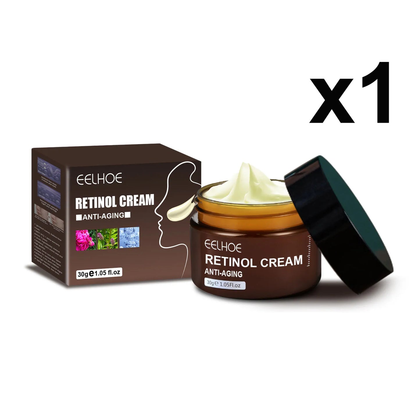 EELHOE Retinol Anti Aging Face Cream for Firming and Brightening Peaceful Pleasures Health and Wellness 1pcs