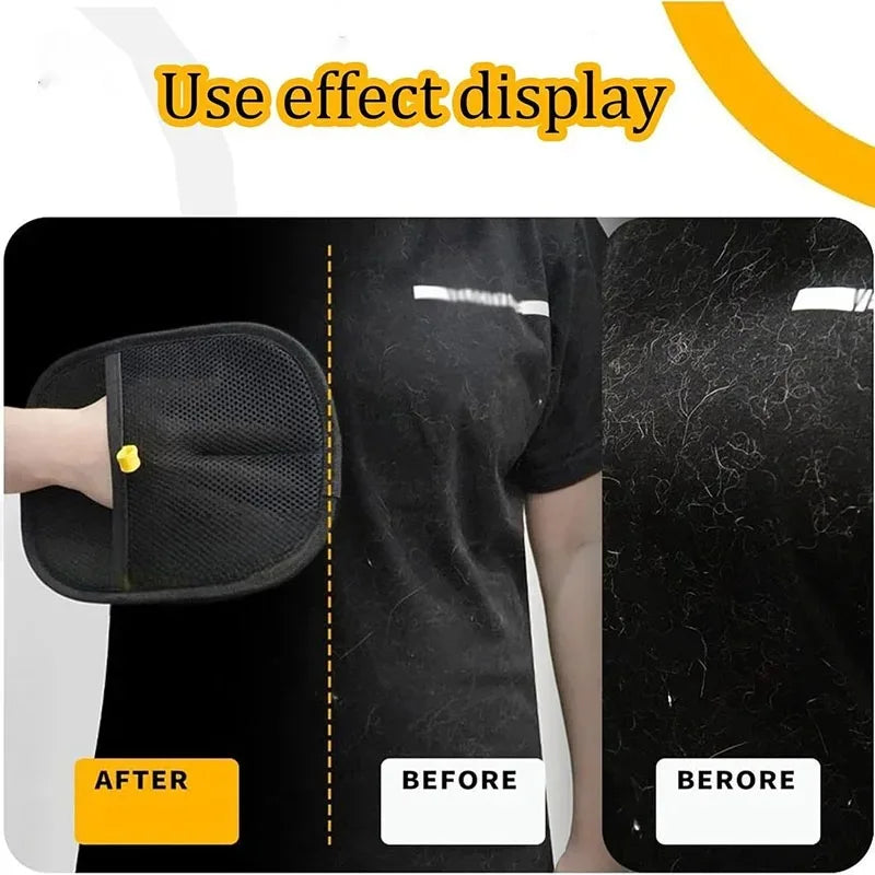 Pet Hair Removal Tools Reusable Gloves Pet Double Sided Beauty Gloves Carpet Removal Pet Fur Hair Pet Supplies Sofa Carpet Home Peaceful Pleasures Health and Wellness