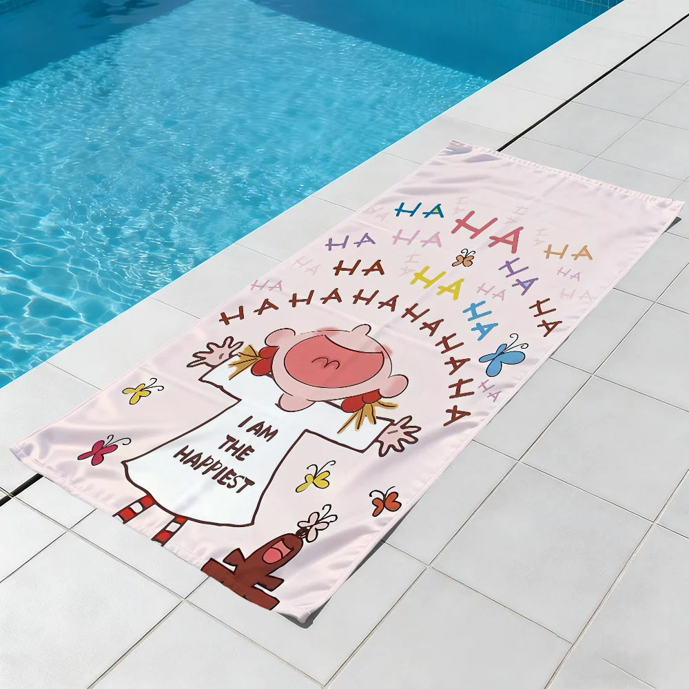 CoCo Cartoon Quick-Dry Beach Towel | Soft, Absorbent, 11 Sizes Quick-Dry Beach Towel Peaceful Pleasures Health and Wellness