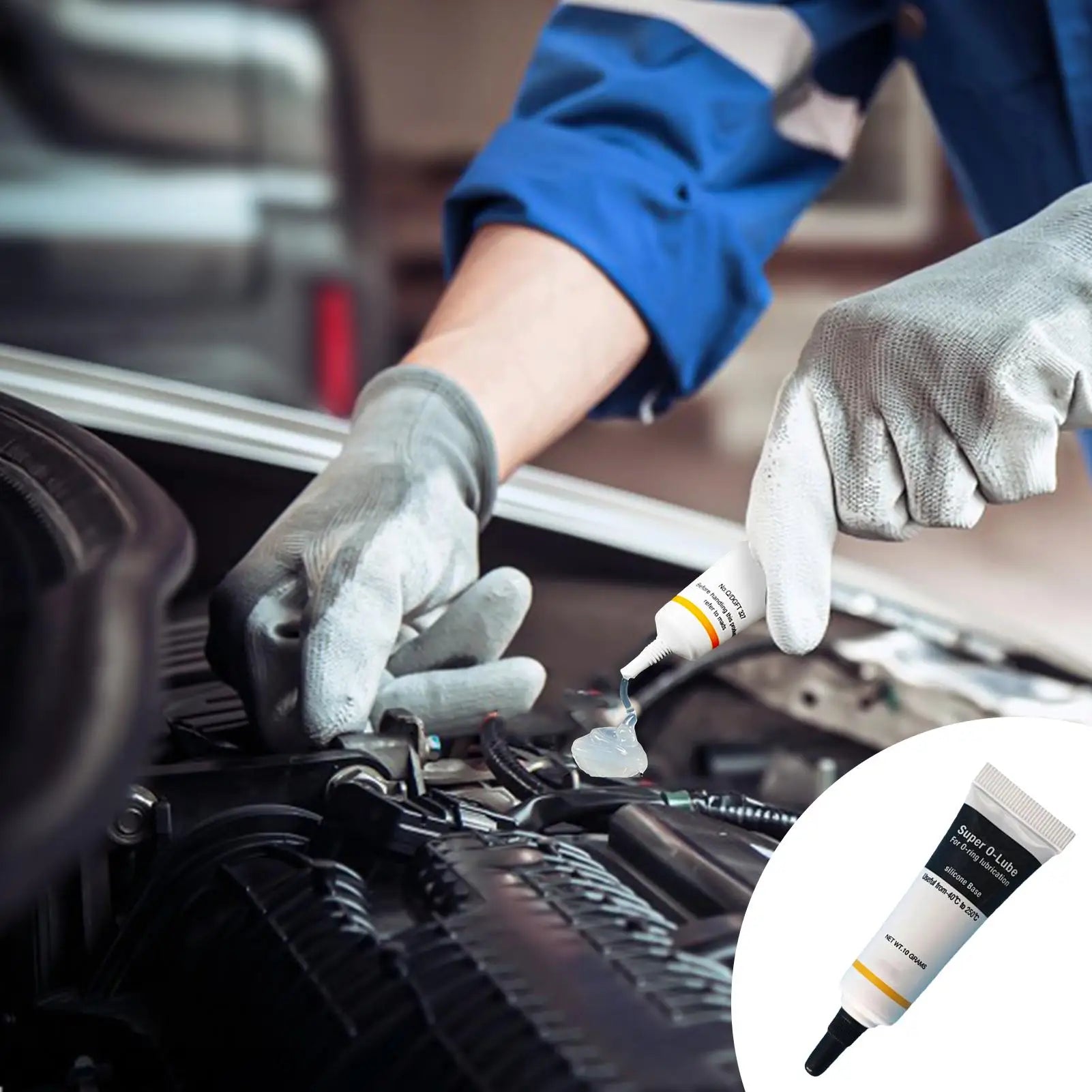10g Waterproof Silicone Grease, O Ring Lubricant For Scuba Valve Sealant, Plumbing Diving Machine Maintenance car accessories Peaceful Pleasures Health and Wellness