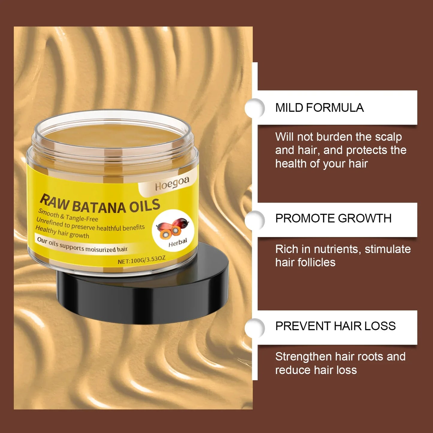 HOEGOA Batana Ginger Hair Growth Mask – Scalp Treatment 100g