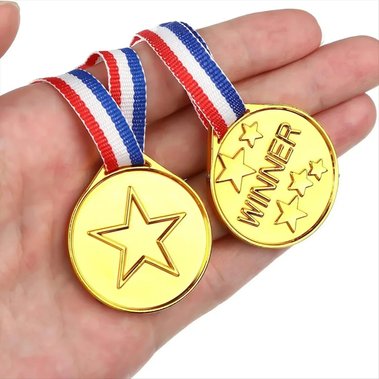 30-Pack Gold Winner Medals for Kids – Party Favors & Sports