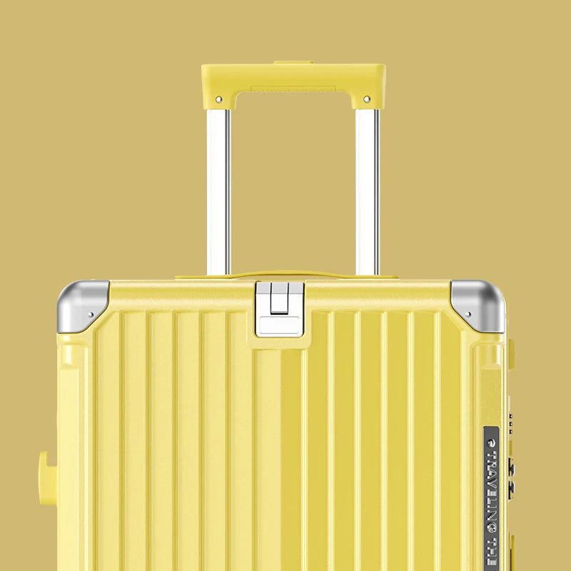 Suitcase Carry On Luggage Holder Hard Shell Rolling Travel Suitcase with Spinner Wheels 20 24 26 28 30 Inch Luggage Peaceful Pleasures Health and Wellness Yellow Zipper Type 24 inch