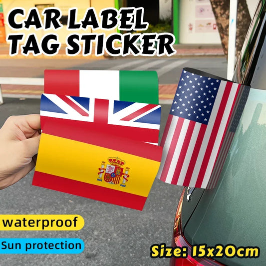 US Flag Car Sticker | Waterproof Patriotic Window Decal Car Decal Sticker Peaceful Pleasures Health and Wellness