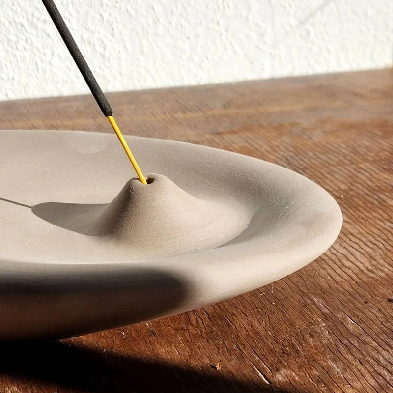 Modern Ceramic Incense Burner Tray for Yoga & Meditation Ceramic Incense Tray Peaceful Pleasures Health and Wellness