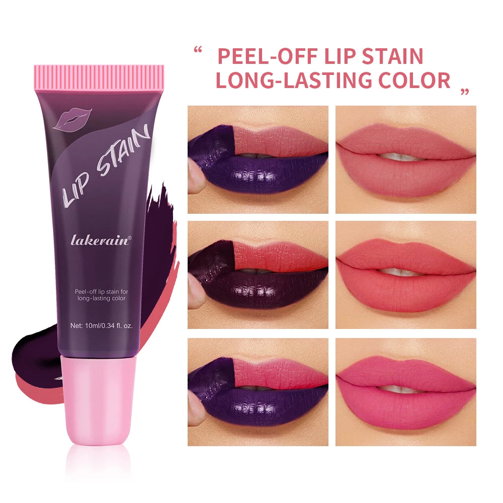 Peel Off Lip Stain Waterproof Resistant Lipsticks Cheap Lip Gloss Matte Tick for Lips Labios Inks Tattoos Makeup Ink Tint Peaceful Pleasures Health and Wellness