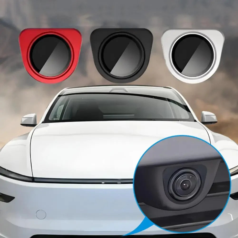 Front Camera Protector Shield for Tesla Model Y YL 3, HD Tempered Glass Rainproof Waterproof Cover Anti-Scratch Auto Accessories Peaceful Pleasures Health and Wellness