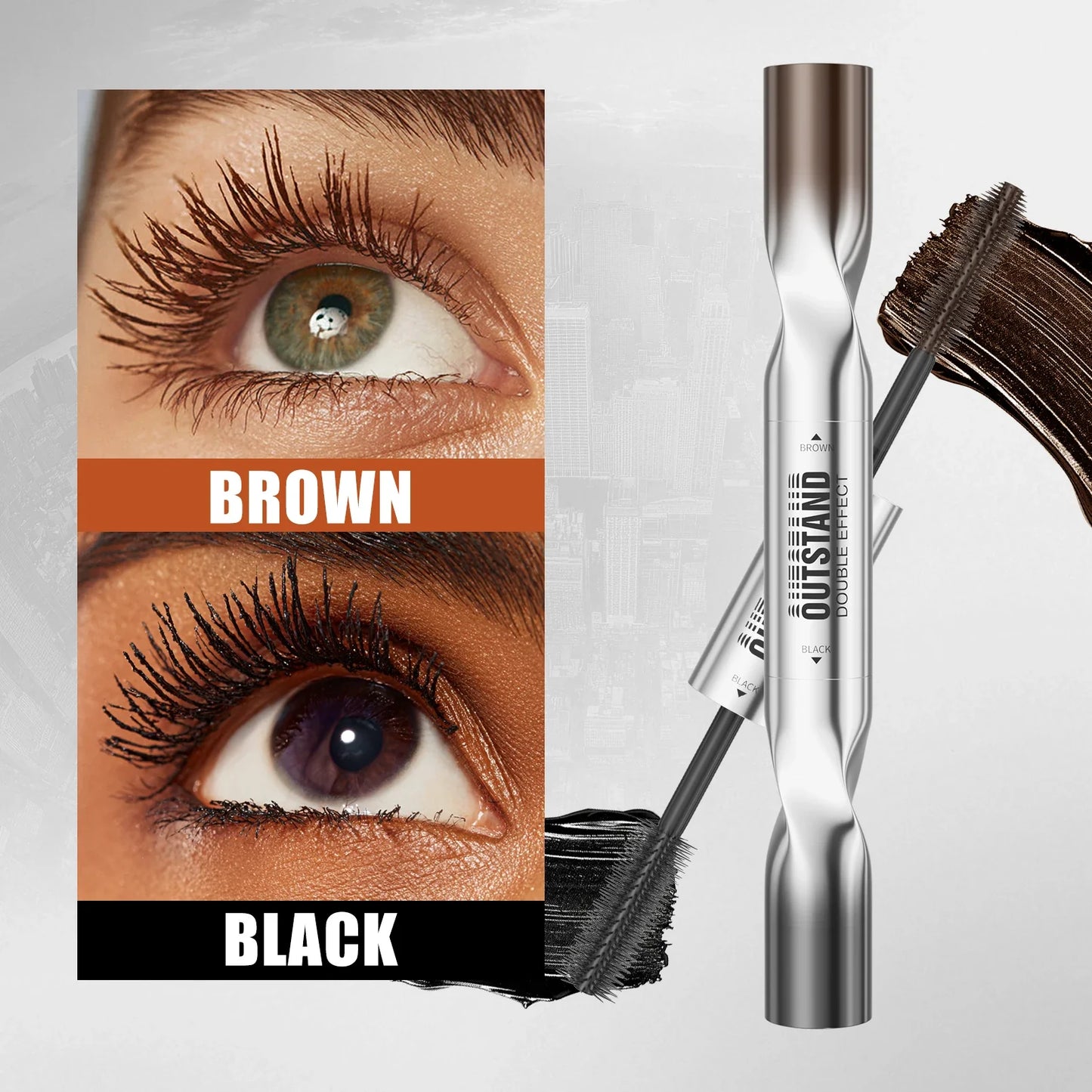 Waterproof Curling Mascara – Smudge-Proof | Black & Green Shades