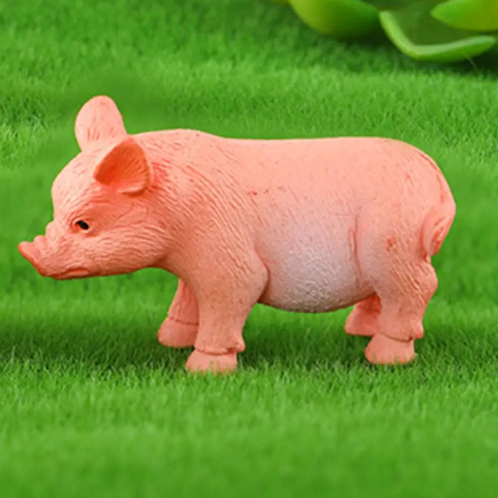 3-Pack Cute Pig Miniature Figurines | Waterproof Garden Statues