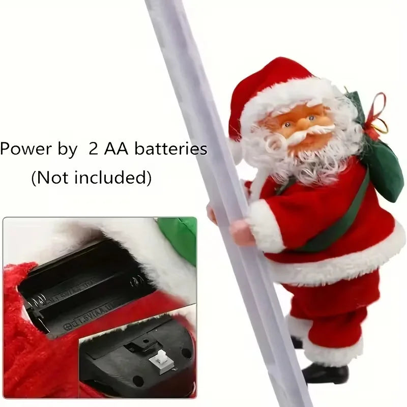 Electric Climbing Santa Claus with Music | Christmas Decor