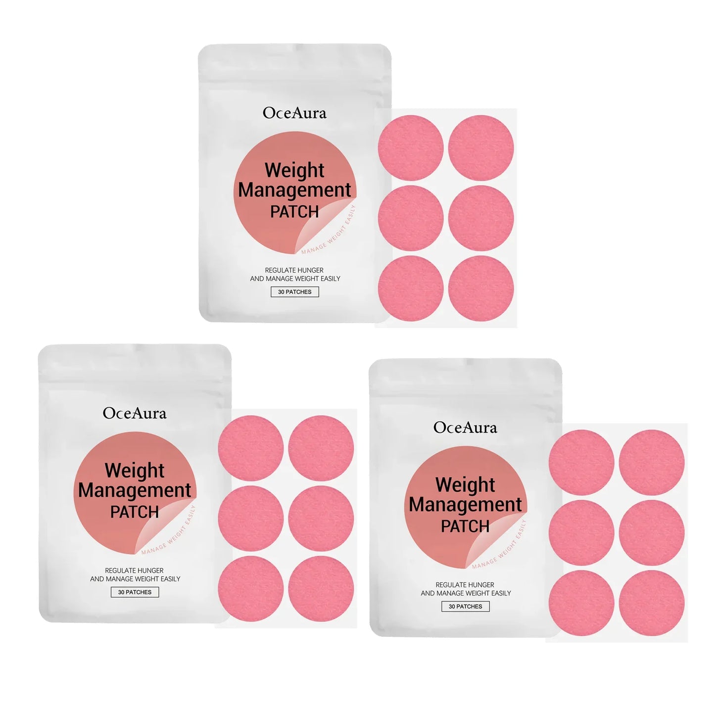 OceAura Slimming Patches – Metabolism & Appetite Support 30pk