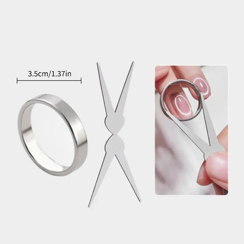 Nail Art Cat's Eye Magnet Tool Hollow Ring-shaped Glass Bead Cat Eye Magnetic Nail Art Effect Magnetic Gel Polish Manicure Tools Peaceful Pleasures Health and Wellness one size