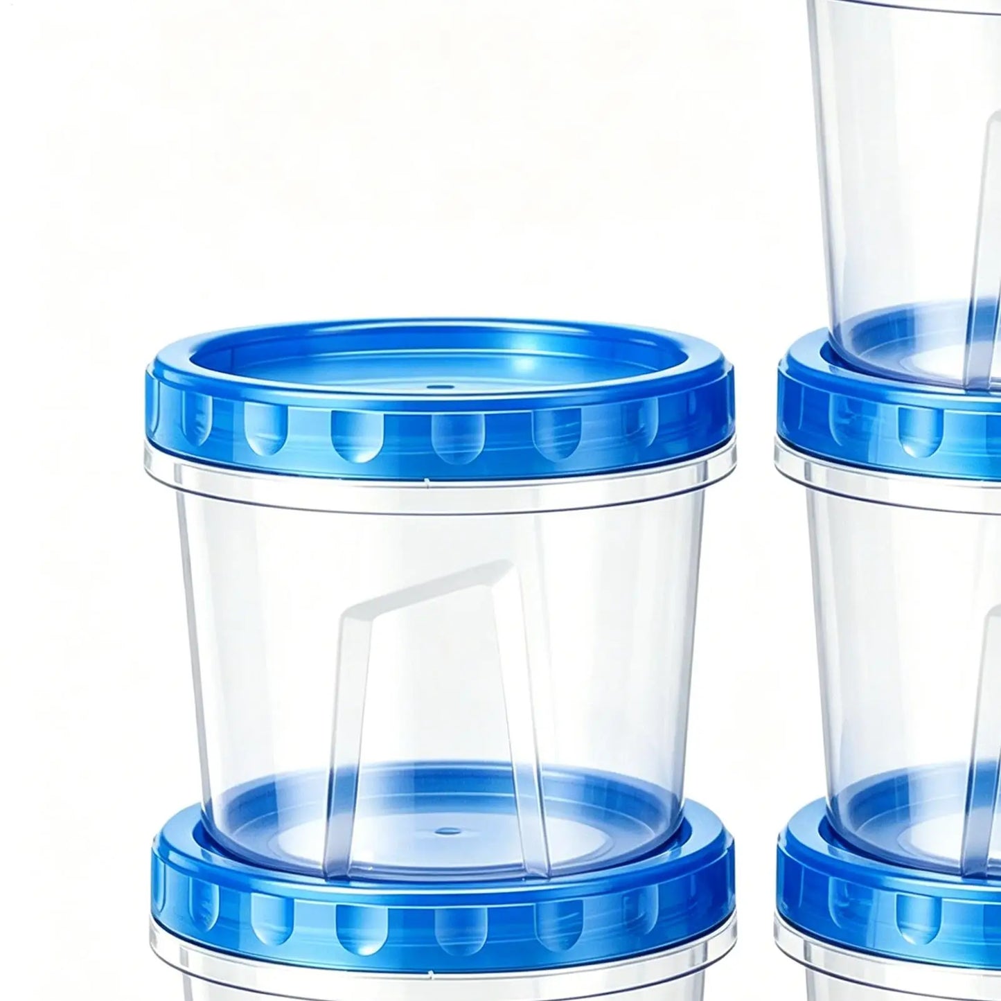 6-Piece Round Food Storage Containers with Lids | 16oz Meal Prep