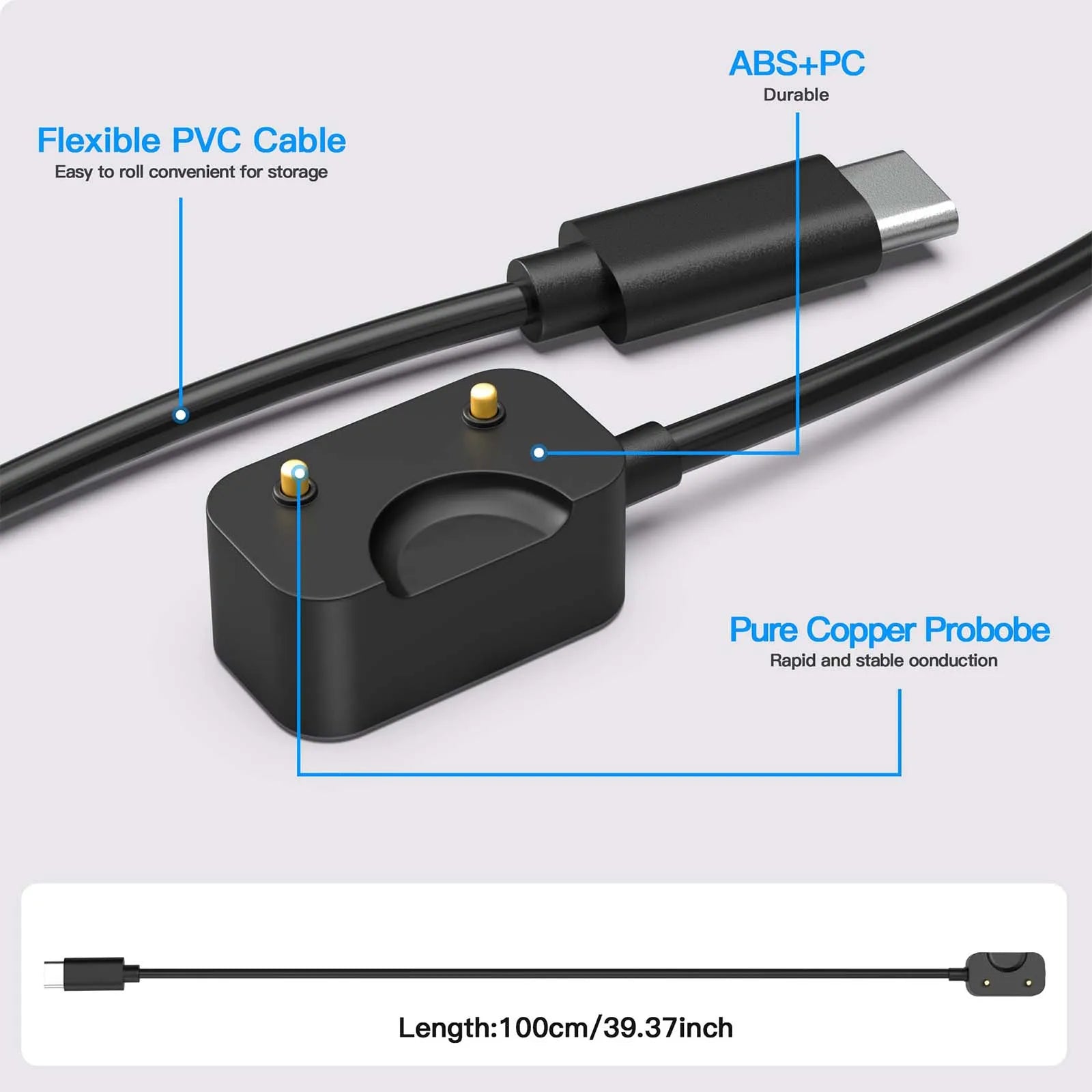 Samsung Galaxy Fit 3 Magnetic Charger Cable 100cm USB-C Peaceful Pleasures Health and Wellness
