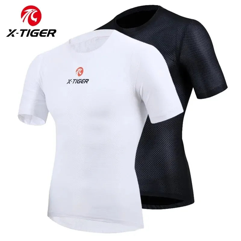 X-TIGER Men's Mesh Cycling Base Layer | Breathable Quick-Dry
