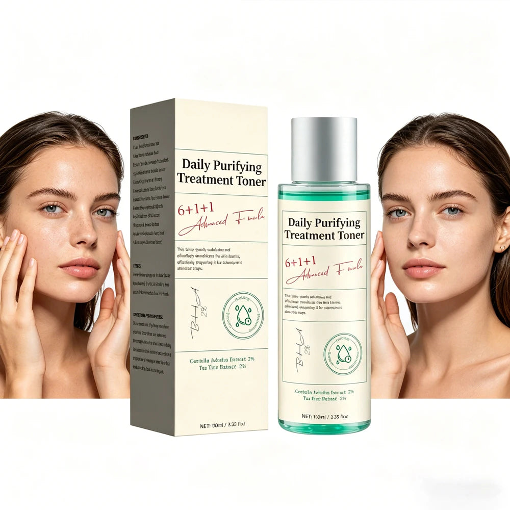 Daily Purifying Treatment Toner with Salicylic Acid & Centella Asiatica,Oil Control & Facial Exfoliation Skin Care Toner,100ml Peaceful Pleasures Health and Wellness