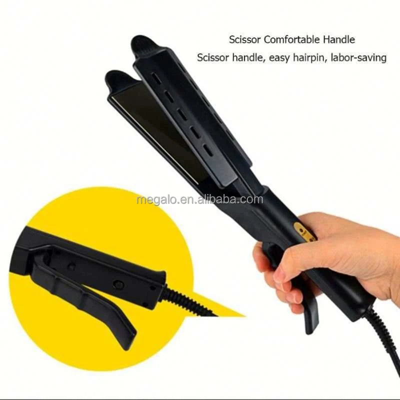 Electric Hair Straightener Hair Straightening Bangs Portable Steam Straightener for Home Splint Constant Temperature 4 Gears Peaceful Pleasures Health and Wellness