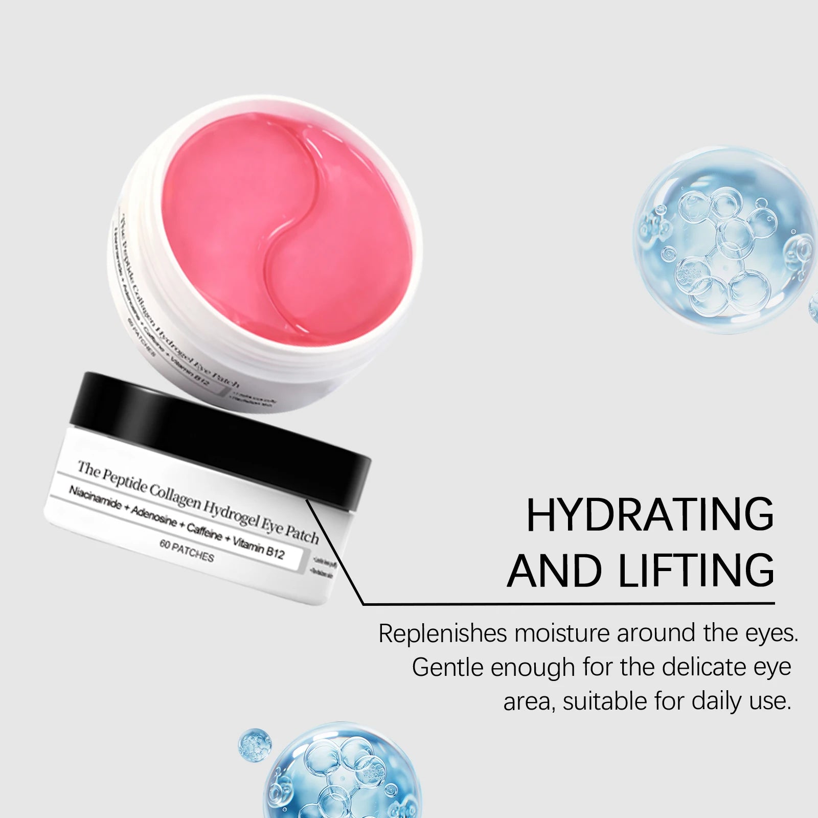 Collagen Hydrogel Eye Patch Nicotinamide Eye Mask Anti Dark Circles Eye Bags Moisturizing Firming Eye Patches Skin Care Products Peaceful Pleasures Health and Wellness