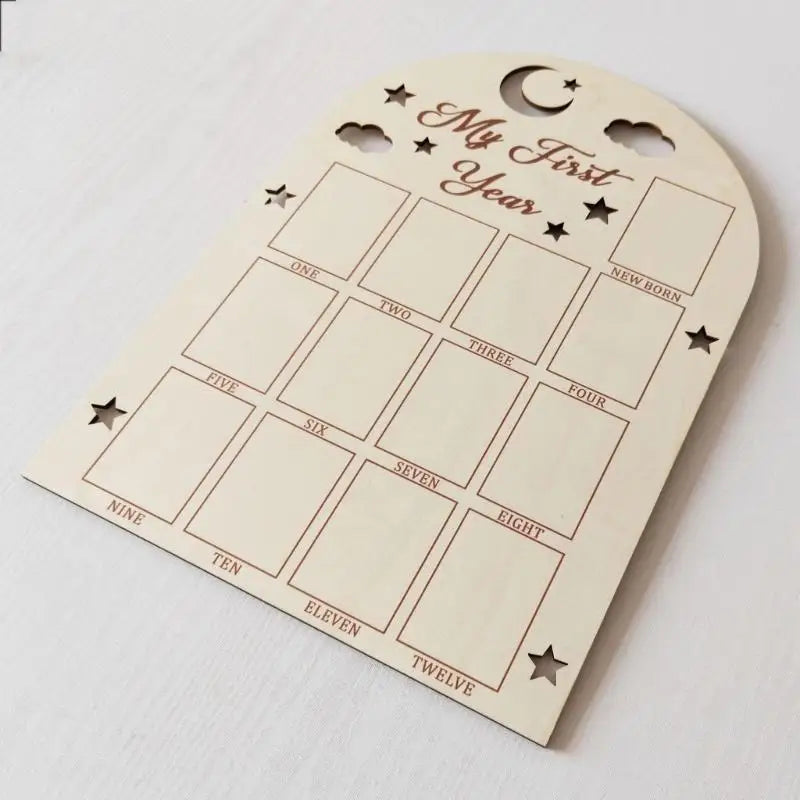 Baby First Year Photo Display Board – 12 Month Picture Frame