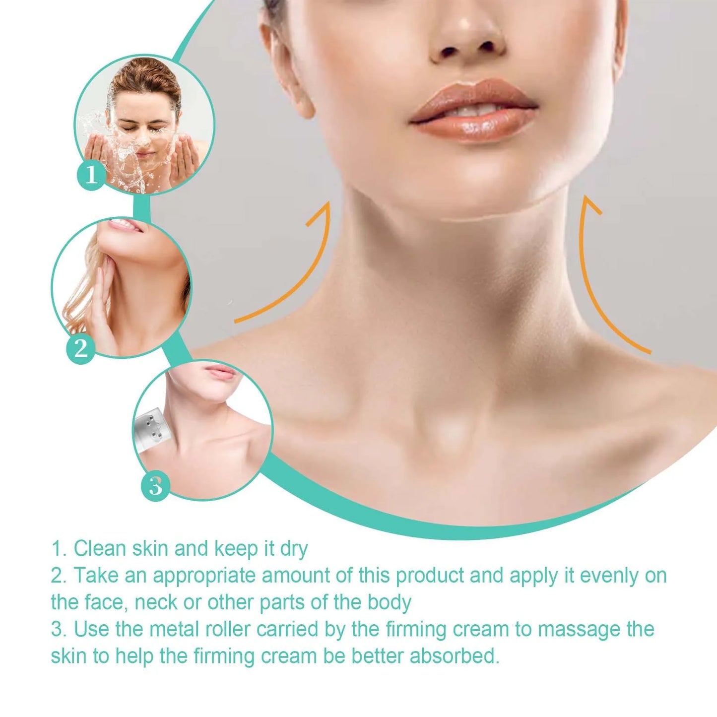 Neck Firming Cream Fine Line Repair Anti Aging Remove Double Chin Rejuvenation Whitening Moisturizing Anti Wrinkle Neck Cream Peaceful Pleasures Health and Wellness