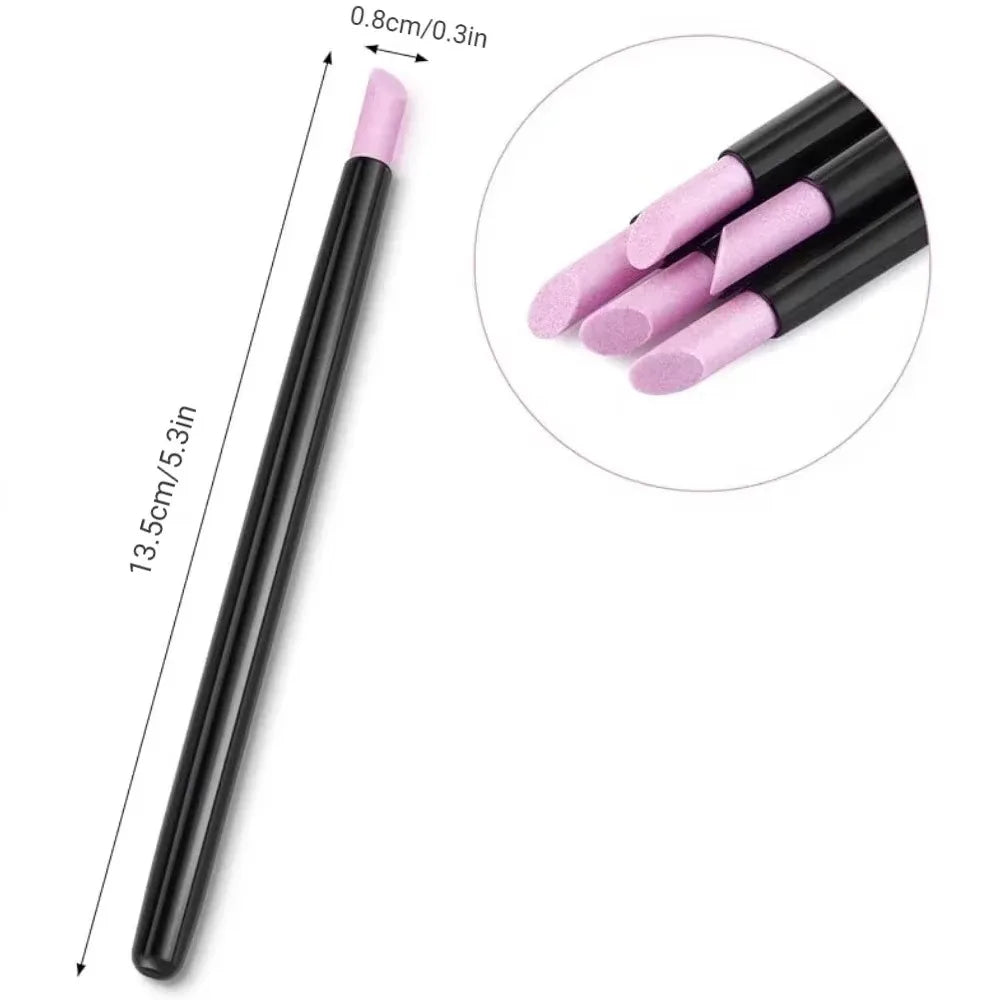 Quartz Stone Nail File & Cuticle Remover Rod | Manicure Tool
