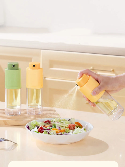 Retractable Oil Spray Bottle Kitchen BBQ Cooking Olive Oil Dispenser Camping Sealed Leak-proof Glass Atomizing Oil Spray Bottle Peaceful Pleasures Health and Wellness