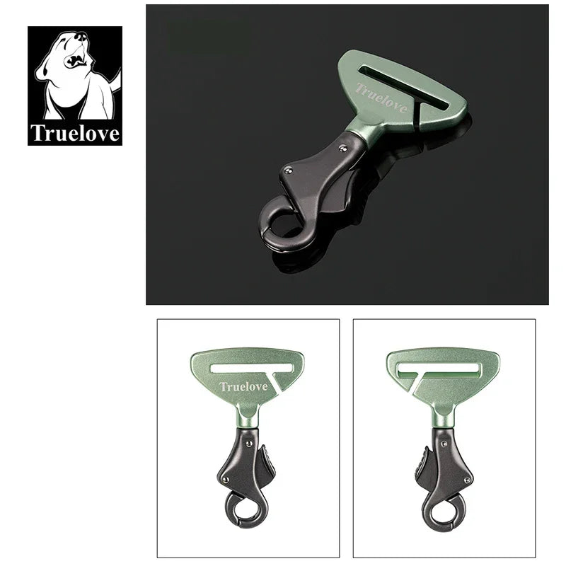 Truelove Pet All Car Seat Belt Safety Buckle with Collar or Harness High-quality Lightweight Aluminium Alloy Portable TLM1993 Peaceful Pleasures Health and Wellness