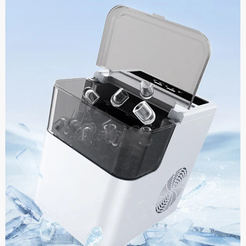 Compact Portable Ice Maker 12KG/24H – Bar & Home Use