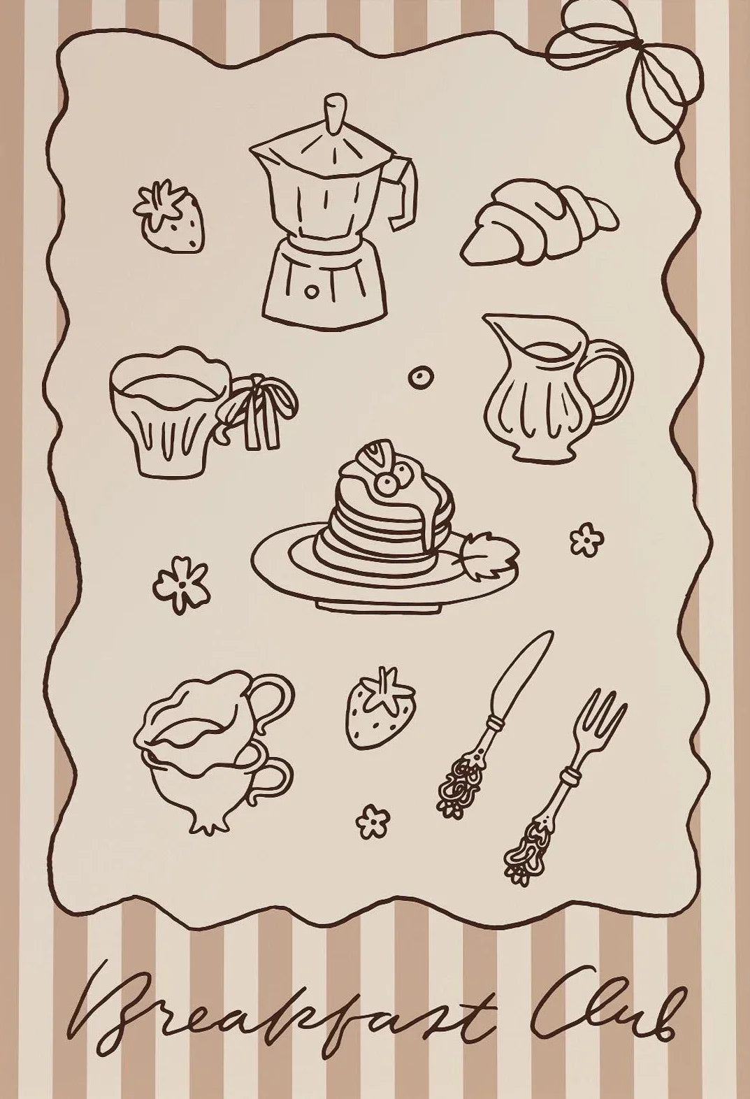 Retro Coffee Café Canvas Wall Art | Kitchen Decor Gift