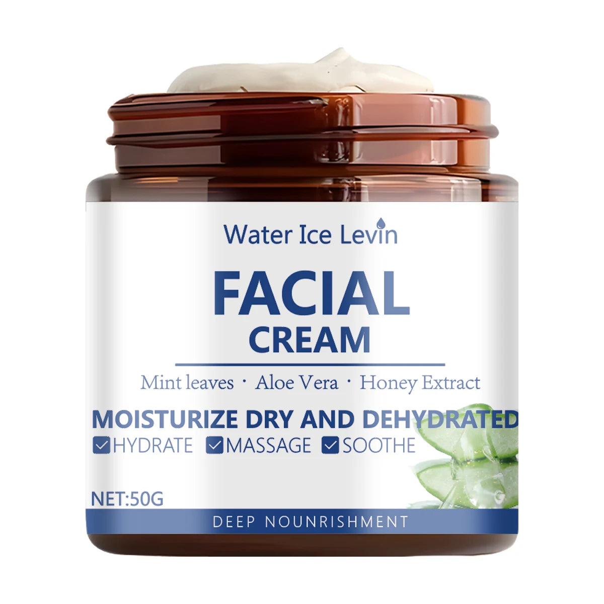 Water Ice Levin Hydra-Lock Facial Cream | Aloe & Honey 50g