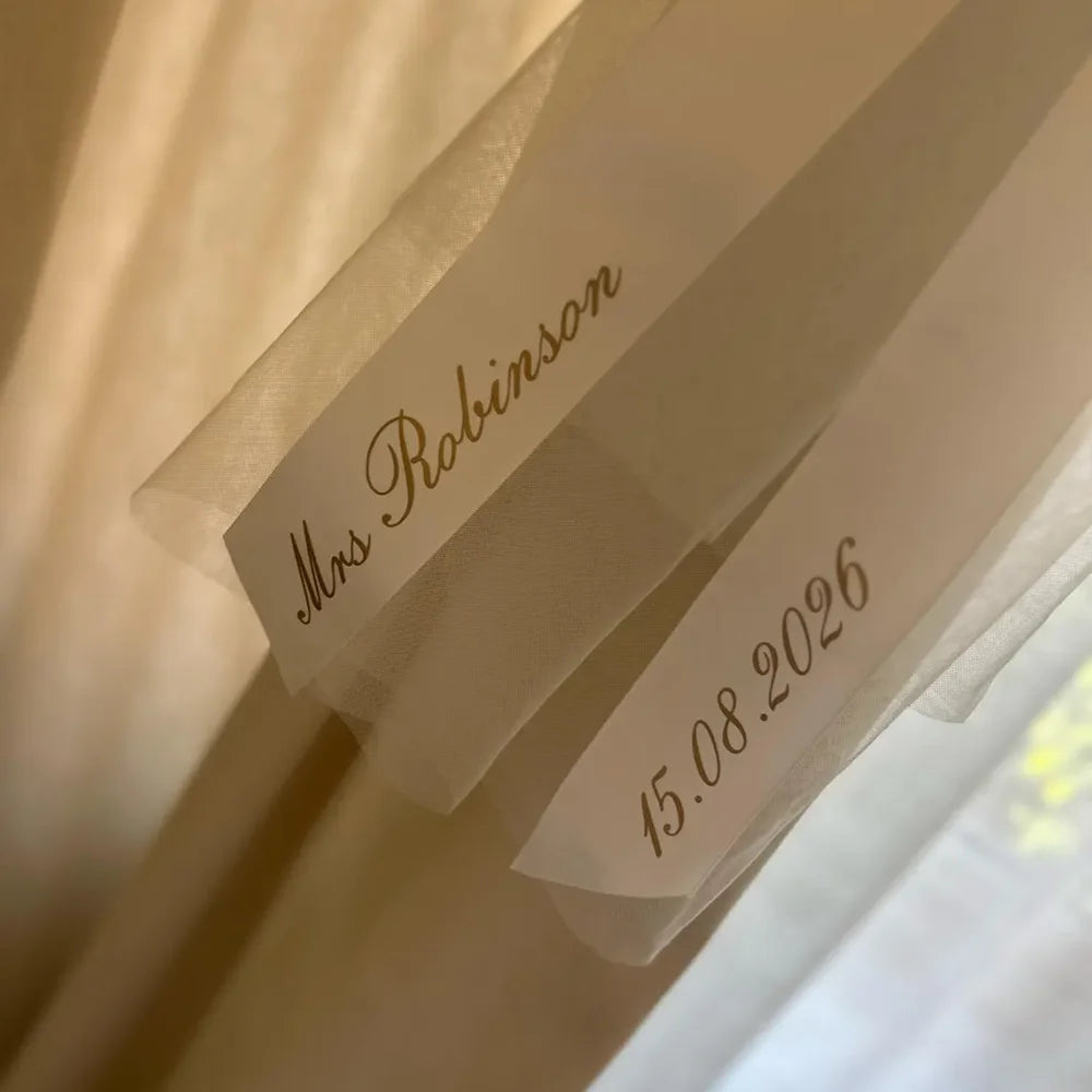 Personalised Bride To Be Hen Party Veil | Bridal Accessory Bridal Hair Accessory Peaceful Pleasures Health and Wellness